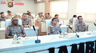 Polda Jambi Ikuti Pembukaan Rakernis Gabungan Divisi Polri